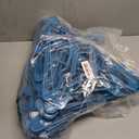 NEATERIZE Clothes Hangers Plastic 100 Pack for Adults - Plastic Hangers, The Perfect Coat Hanger and Space Saving Clothes Hangers for Closet - Blue Hangers