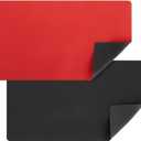 Okuna Outpost Card Playmat for Trading Card Games - 24 x 14 in, 2-Pack (Black & Red) - Roll-Up Mat with Smooth Surface for MTG & Board Games (Multicolor)