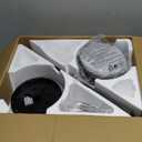 Asyko Ceiling Fans with Lights, 46" Low Profile Ceiling Fan with Light and Remote Control, Flush Mount, Reversible, Dimmable LED, Noiseless, Brown Ceiling Fan for Bedroom, Dining Room