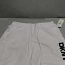DKNY Mens Stretch Quick Dry Volley UPF 40+ Protection Swim Trunk (Medium, White)