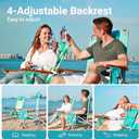 #WEJOY Folding Webbed Lawn Beach Chair - Heavy Duty Portable Outdoor Chair with Hard Armrest for Camping,Garden,Concerts,Festivals and Sand Picnic BBQ,265 LBS