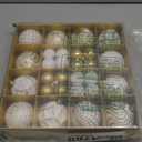 Xmas station 44PCS Christmas Ball Ornaments Set Xmas Tree Decoration Balls 2025 Shatterproof Hanging Colored for Party Wedding Home Party Outdoor Indoor White & Golden