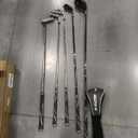 1GoTo-G 6 Pieces Golf Clubs Set for Men & Women - Complete Golf Clubs Full Set Includes 1# Driver, 5# Hybrid, 7# PW# Irons and Putter, Gray - Men's, Right