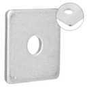 35 Pcs 3/8" Square Strut Washer Plates - 1-5/8" X 1-5/8" Electro-Galvanized Bearing Plates, 1/8" Thick - Fit 1-5/8inch Strut Channel, Washer Plates