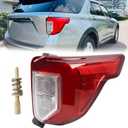 RH USA Type Tail light Include Screws Assembly Fit for 2020-2023 Ford Explorer Rear Lamp Included Plastic Screw Stud With Thread Right Passenger Side FO2801275 LB5Z13404F