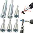 6 Pcs Wire Twister Tool for Drill, Wire Nut Twister Wire Stripper Tool Connector Driver with 1/4" Chuck Cable,Wirer Nut Twister & Wires Twister Tools for Drill