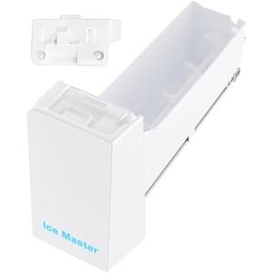 Upgraded DA97-14474C DA97-14474A Refrigerator Ice Maker Replacement Compatible with Samsung Ice Bucket Parts RF25HMEDBSR, RF28HMEDBSR, RF263BEAESR, RF265BEAESR Ice Bin Tray Ice Container