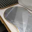 Dorlicecass Bathroom Mirror - Gold Irregular Wall Mirrors Decorative 26"x46" Asymmetrical Tempered Glass Aviation Aluminum Alloy Frame for Vanity, Bedroom, Living Room, Cloakroom, Entryway