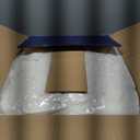 Hobestluk 3ft Bean Bag Chairs for Adults Large Beanbag Chair with Stripe Plush Cover Big Bean Bag Chair for Living Room Bedroom Dorm Office - White (36” x 36” x 22”)