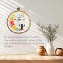 GOLDEN SMILE Pet Memorial Embroidery Kit | Personalized Pet Name & Date for Loss of Pet | Fun Needlework Starter Set for Adult Beginners | Includes 2-in-1 Hoop, Threads, Needles & More