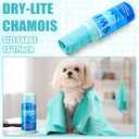SmoothNovelty 2 Pack Swim Chamois Towel Water Absorbent Quick Dry Towel Shammy Chamois Cloth for Swimming Car Drying Diving Water Sports Beach Shower Pool Swimmer Gift