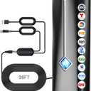 360 Reception 3600+ Miles Range Digital Antenna for Smart TV with Amplifier