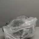 HIGOGOGO Round Stuffed Pouf Ottoman, Pu Leather Poufs with Foam Chunk Filling, Furry and Fluffy Pouf Foot Stool Storage Ottoman, 20 X 15 Floor Poufs Foot Rest for Living Room,Dark Brown