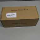 Cisily Sink Caddy Sponge Holder for Kitchen with Brush Holder and Stainless Steel Self Drain Tray, Rustproof Kitchen Sink Organizer for Sponge, Soap Dispenser Storage Accessories (9.25, Black)