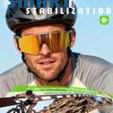V06 Smart Glasses for Men, Sport AI Camera with EIS+Gyro Stabilization, Polarized Lenses for Cycling, Dual-Mic Noise Cancelling, IP66 Weatherproof, 4GB RAM, AI Glasses with Chat GPT