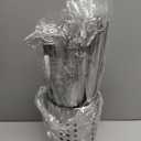 10 Pcs Cooking Utensils Set, Stainless Steel Kitchen Utensils, Heat Resistant Metal Kitchen Tools Include Solid & Slotted Spatula, Spoon, Ladle, Pasta Server,Potato Maseher,Egg Whisk,Meat Fork, Silver