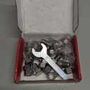 10PCS 1/2-13" x 3/4" 304 Stainless Steel Fully Threads Bolt, Hex Head Bolts with Nut Spacer and Spanner