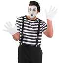 fun shack Mime Costume for Men, X-Large, Polyester, Halloween (Black)