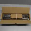 Bronze Curtain Rods for Windows 48 to 84 Inch(4-7 Feet),1" Diameter Drapery Rods with Modern Style End Cap Finials,Size:36-88 Inch,Antique Bronze
