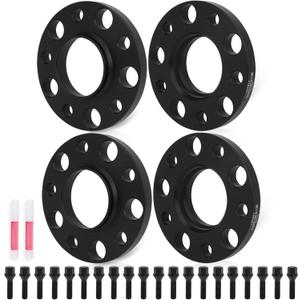 ECCPP 4PCS 5x120 to 5x120 Wheel Spacers 12mm Hubcentric Forged Tuning Spacer for E36 E46 E90 E92 E60 318i 323i 325i 328i 330i 335i 525i 545i Hub Bore 72.56mm With Lug Bolts (15mm)