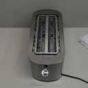 Elite Gourmet ECT4123 Long Slot 4 Slice Toaster, Extra Wide 1.5" and 5.1" Deep Slots, Bagel, Defrost & Cancel Functions, 6 Toast Shade Settings, Fits Bagels, Waffles, Artisan Breads, Stainless Steel