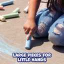 READY 2 LEARN Jumbo Sidewalk Chalk | Set of 20 | 9 Colors | Washable and Non-Toxic | Bulk Set of Chalk for Kids