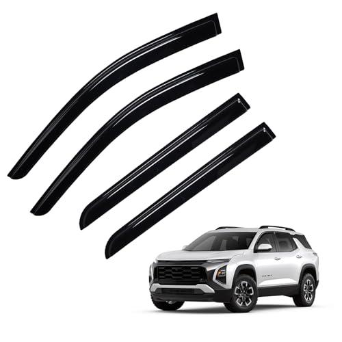 Equinox Rain Guard - Window Visors for Chevrolet Chevy Equinox 2025 2026(Not for EV), Out-Channel Side Window Rain Guards for Equinox Accessories, 4PCS, Black, Car Accessories
