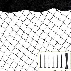 BSTPCOO 100'x100' Bird Netting for Chicken Coop, Heavy Duty Nylon 1" Mesh Poultry Netting Chicken Nettings Roof Hawk, Aviary Nettings Deer Fence Garden Net for Fruits Trees Plant