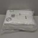 NICETOWN 100% Blackout Window Curtain Panels, Cold and Full Light Blocking Drapes with Black Liner for Nursery, 84 inches Drop Thermal Insulated Draperies (White, 2 Pieces, 52 Wide Each Panel)