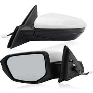 Driver Side Mirror Compatible With 2016 2017 2018 2019 2020 2021 Honda Civic Coupe Sedan Hatchback,Mirror with Power Glass,Non-Heated,Manual Folding