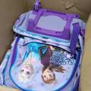 Get Trend Disney Frozen Girls 2-in-1 Rolling Luggage Bag with Wheels, 20.5x13x9 inches