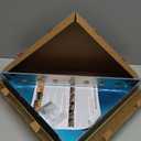 Floating Corner Shower Bench Kit-Customizable Appearance Corner Bench Seatin (17"x17"x24")