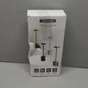 White Rechargeable Cordless Table Lamps Set, 5000mAh Battery Powered Wireless Table Light, Portable LED Desk Lamp, 3 Color Dimmable Lighting for Restaurant Dining Patio Outdoor Bedroom