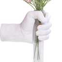 Hand Wall Vase, White Hand Sculpture for Kinetic Art,Unique Wall Spooky Hand Decor, Hanging Vase for Unique Decoration in Living Rooms, Entrance and Room,Palmistry vase Statue (White)