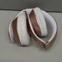 Glynzak Wireless Bluetooth Headphones Over Ear 65H Playtime HiFi Stereo Headset with Microphone and 6EQ Modes Foldable Bluetooth V5.3 Headphones for Travel Smartphone Computer Laptop Rose Gold