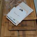 Bamboo Cutting Board Set of 3, Wood Cutting Boards for Kitchen with Juice Grooves, Durable Chopping Board for Meat, Vegetables & Meal Prep