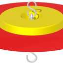 Metal Hummingbird Feeder Shade Cover,11.2 Inch Bird Feeder Umbrella,For Hummingbird Oriole Feeder Sun And Rain Cover.Yellow And Red