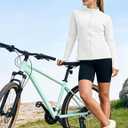 Rdruko Women's UPF 50+ Lightweight Athletic Jackets Sun Protection Full Zip Long Sleeve Packable Workout Shirts Running, Large 