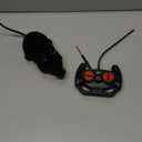 Remote Control Rat Mouse Cat Toy Realistic RC Fake Rat Mouse Toy Flocking Wireless Funny Chasing Electronic Interactive Cat Toys Prank Joke Scary Trick Rats for Cats Dogs Novelty (Black)