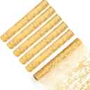 6 Pcs Glitter Metallic Gold Table Runner 11 Inch x 108 Feet Thin Mesh Sparkle Runner Roll Table Decorations for Wedding Bridal Shower, Baby Shower, Christmas, Birthday Party