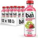 Bai Kupang Strawberry Kiwi, Antioxidant Infused Beverage, 18 fl oz bottle (Pack of 12) Best By 01/10/2026