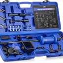 Orion Motor Tech Slide Hammer Puller Set, 22 Piece Front and Rear Axle Shaft Hub Bearing Seal Remover Set with 1" to 2-7/8" ID Adapters 2-Jaw 3-Jaw Yokes, Slide Hammer Bearing Puller Dent Repair Kit