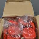 48 Pcs 3.15 Inch DIY Christmas Ornaments Red Blank Ball Ornament Xmas Plastic Matte Flat Discs Christmas Tree Hanging Ornament Decorations DIY Crafts Painting Drawing Stickers Decals