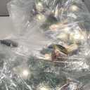 Garvee Christmas Wreath with Lights for Front Door, 24in Large Outdoor Christmas Wreaths, Battery Operated Prelit Xmas Wreath with Gold White Ball Ornaments for Fireplace Window Wall Decor