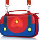 Gurgitat for Nintendo Switch 2 Carrying Case - Red Blue Cute Cool Design with Handle and Strap for Switch 2 2025 Travel Cases Portable Storage Carry Protective Hard Shell for Boys Teens Girls