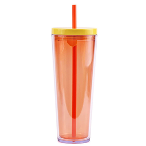  Plastic Tumbler - Orange 24 fl oz -