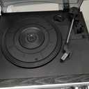 9 in 1 Vinyl Record Player with Bluetooth and Remote Control, 3 Speed Turntable for Family Entertainment, CD Cassette Playback, USB SD Input, AM FM Radio, Built in Stereo Speakers