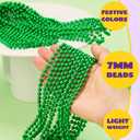 2 x JOYIN 12 Pcs Mardi Gras Gold Green Purple Bead Necklaces, Multi Metallic Colors Necklace Set for Mardi Gras Party Favors Supplies, St. Patricks Day Costume Accessories Decorations