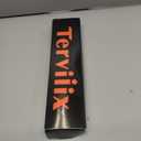 Terviiix 2 Inch Wide Ceramic Flat Iron Hair Straightener for Thick Curly Hair - Heats in 30s, 300°F-450°F Adjustable, Dual Voltage for Travel, Auto Shut Off, Black (Orange)