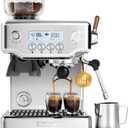 COUPLUX Smallest 58MM Espresso Machine with Grinder, 5 Temp 205℉ Max